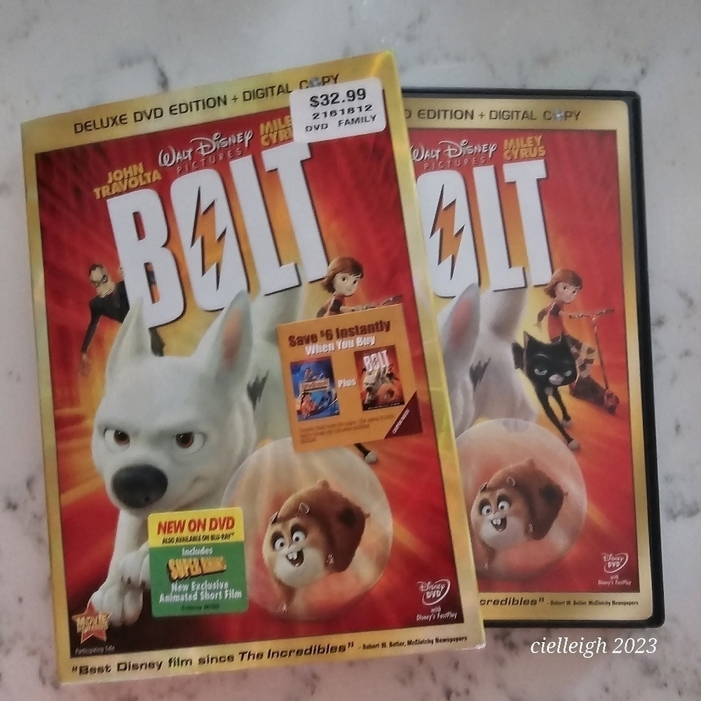 📽3 for $10 movies📽 Walt Disney's Bolt DVD